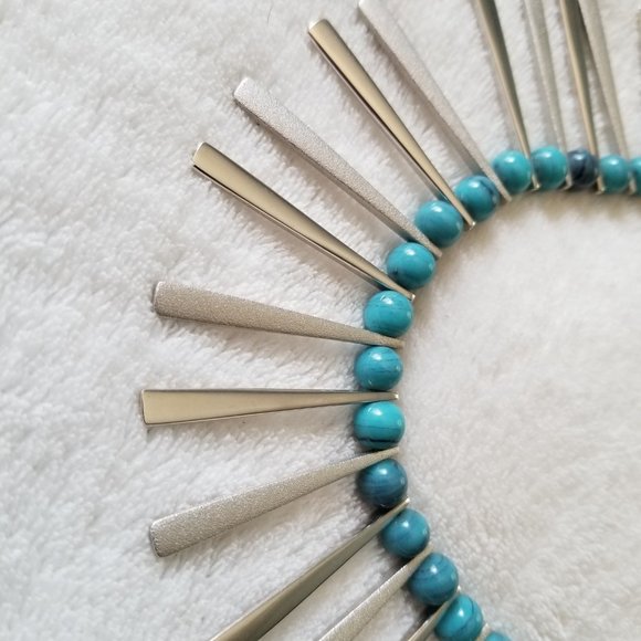 Vintage 70's Monet Runway Bead Egyptian Necklace - Picture 3 of 9